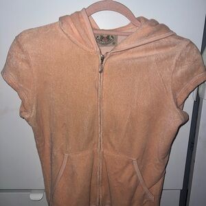Juicy Couture Coral Short Sleeve Hoodie